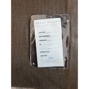 Holly Hunt Great Plains Linen Panel James Brown 56x93 Upholstery Fabric Curtain